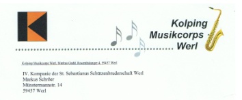 Einladung Kolping Musikcorps Werl